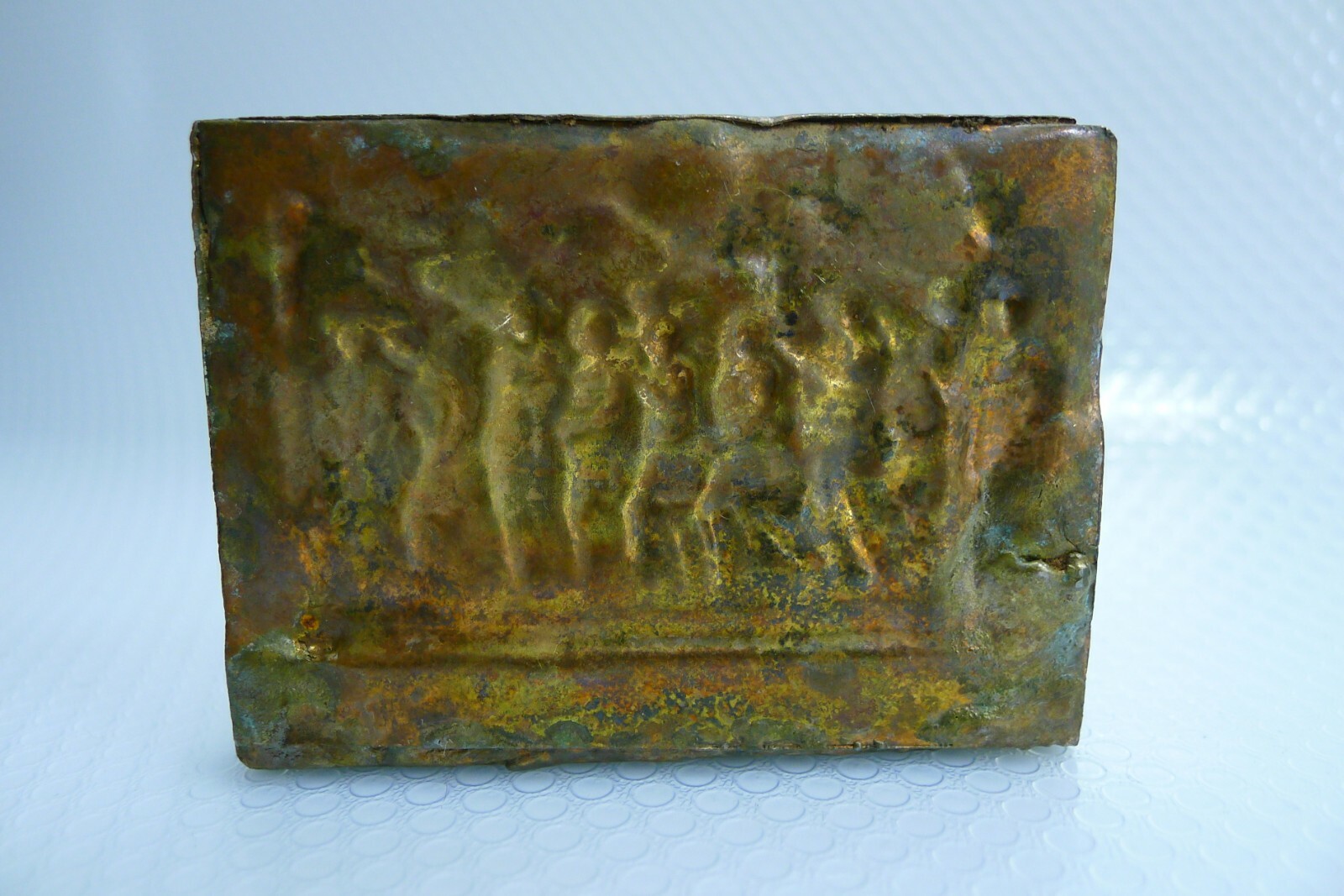 Vintage Judaica kleines Messing/Bronze Chanukka Menora eBay