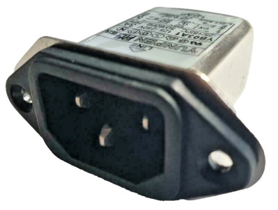 Mains Inlet IEC Connector, High Quality RFI Filter, General Purpose. 3A YB03A1