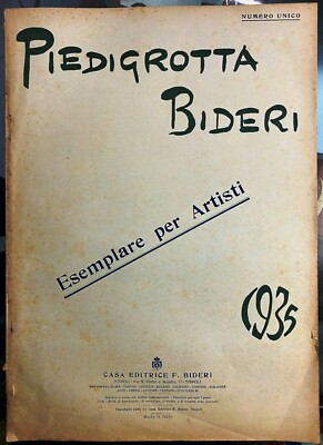 (Folklore) PIEDIGROTTA BIDERI - EXEMPLAR FÜR KÜNSTLER - Bideri 1935