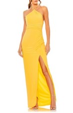 Ieena For Mac Duggal Halter Neck Body-Con Gown-Size Medium. (FLK# 111 B)