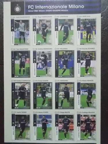 Panini WCCF Base Team Set Inter Milan - 第 15/24 張圖片