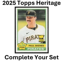 2025 Topps Heritage BASE SINGLES Baseball You PICK! COMPLETE YOUR SET! #201-400