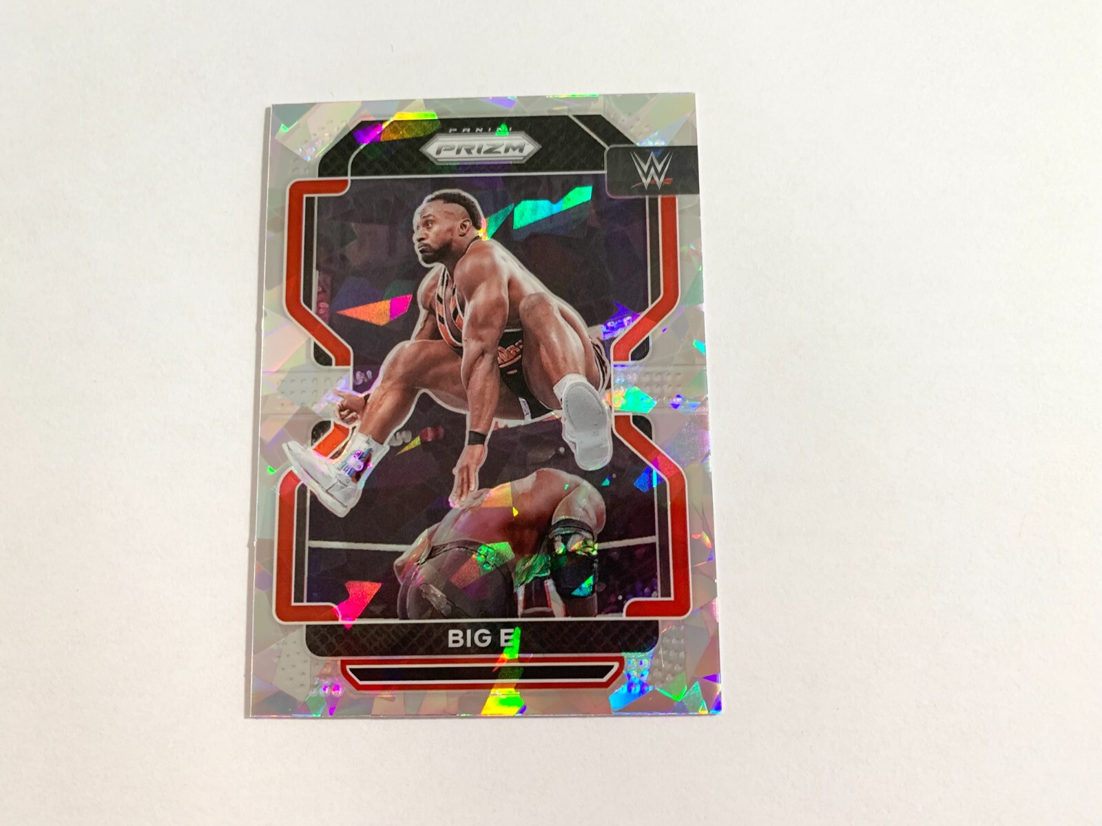 Big E Cracked Ice 2022 Panini Prizm WWE Wrestling Card # 117