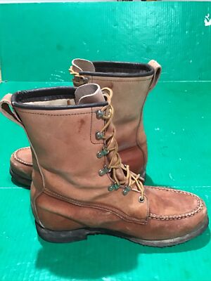 Vtg Mason Chippewa Falls Work Boots 9 E Velvet-eez Insole Made USA