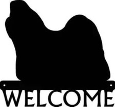 Shih Tzu Dog Welcome Sign - Made in America - Outdoor Decor