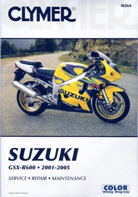 NEW PRINTED BOOK 2001-2005 Suzuki GSX-R600 GSXR600 Repair Service 