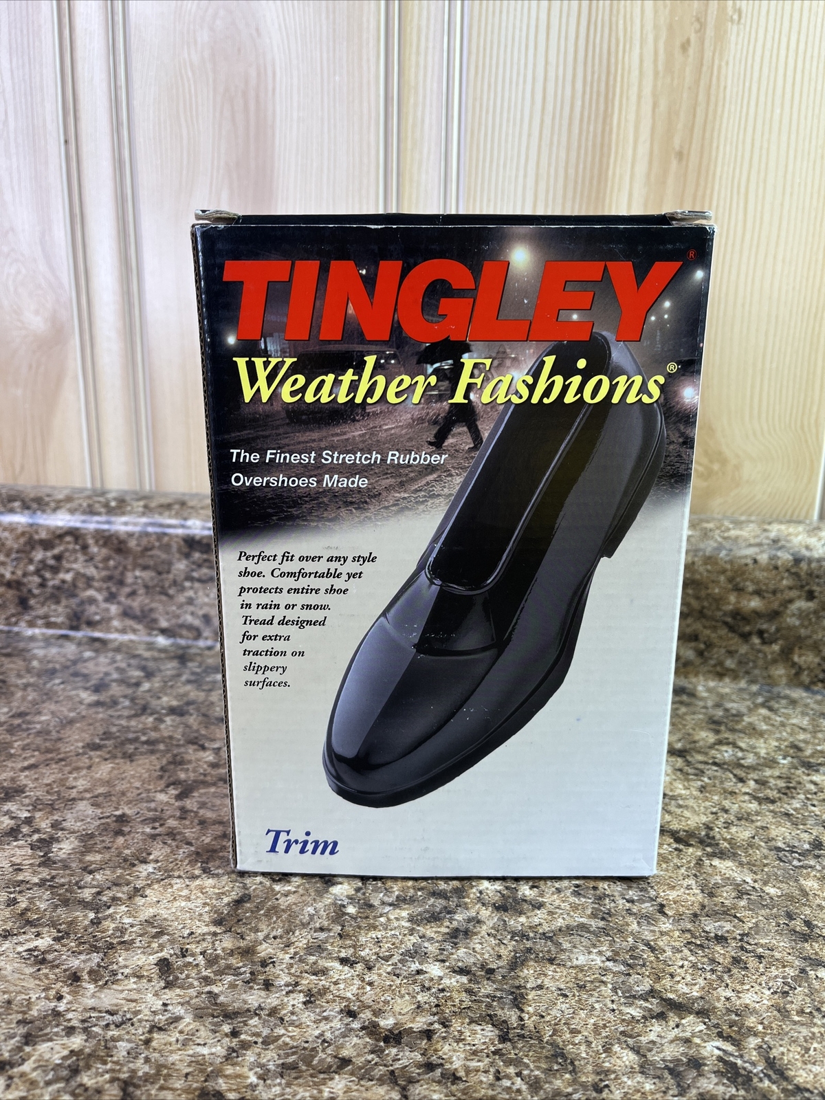 Weather Fashions Trim Rubber Overshoes 