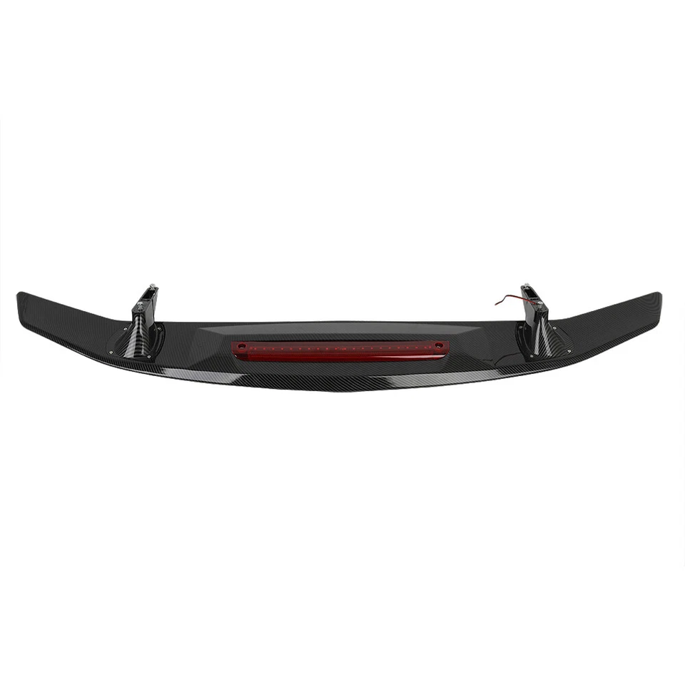 ABS 52" Rear Trunk Spoiler Wing Lip w/Brake Lights For Nissan 180sx 200sx 240sx - Image 3 of 4