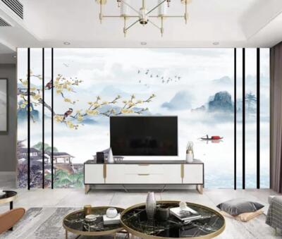 3D Flower Branch 51211NA Wallpaper Wall Murals Removable Wallpaper Fay