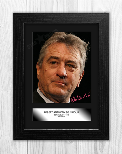 Robert De Niro (1) A4 signed mounted photograph picture poster. Choice of frame. - 第 3/6 張圖片