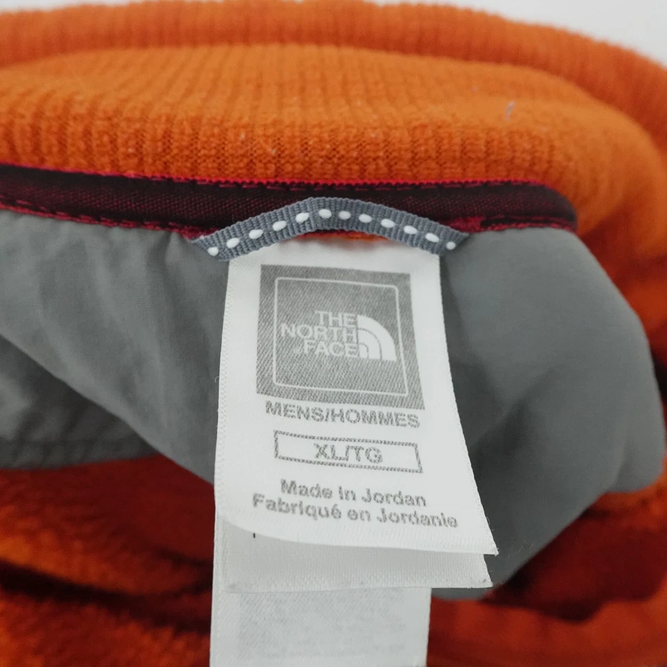Pullover polar The North Face para hombre XL naranja 1/4 cremallera al aire libre senderismo Gorp Camp Foto 3 de 4
