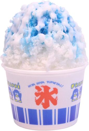 Food Sample Shaved Ice Blue Hawaii Milk Flavor Foaming Cup Fake Food Japan - Picture 1 of 12