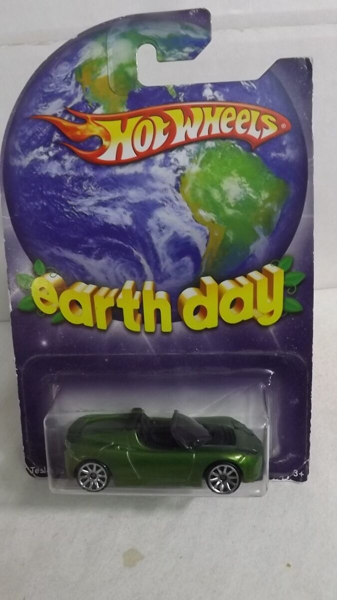 2010 Hotwheels Earth Day Tesla Roadster Sport 1/64 Scale | eBay