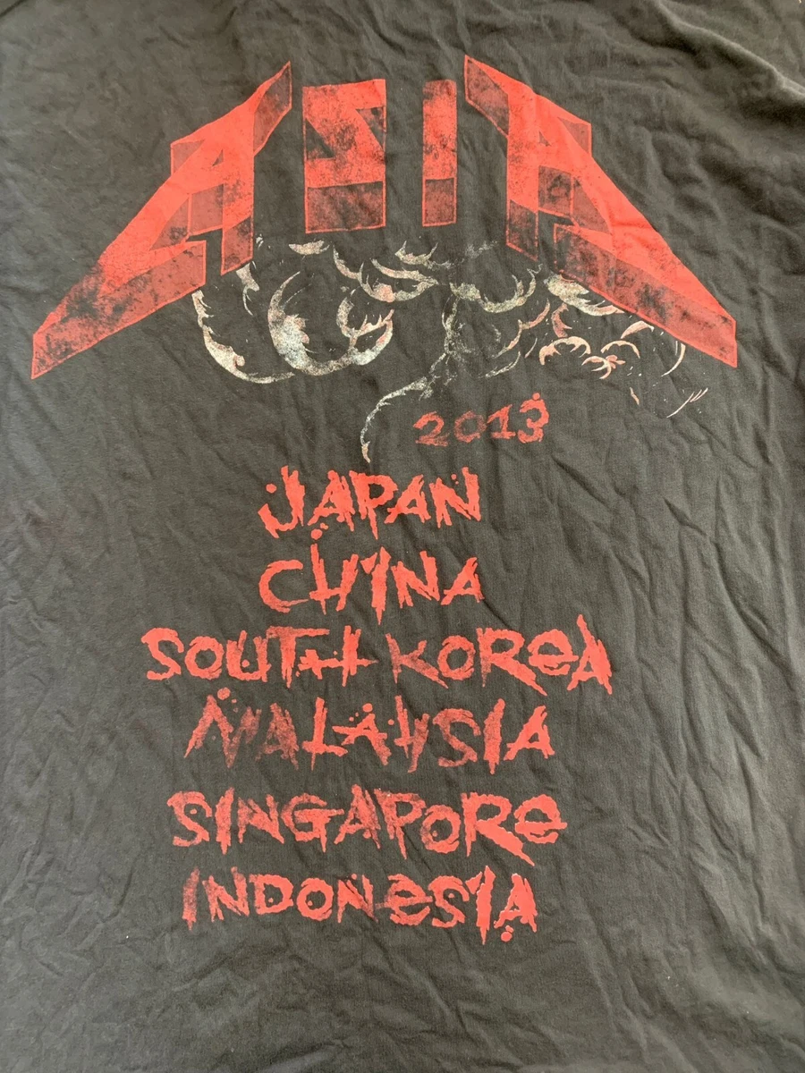 Women s Bershka Metallica 2013 Asia Tour T Shirt Size S BNWT