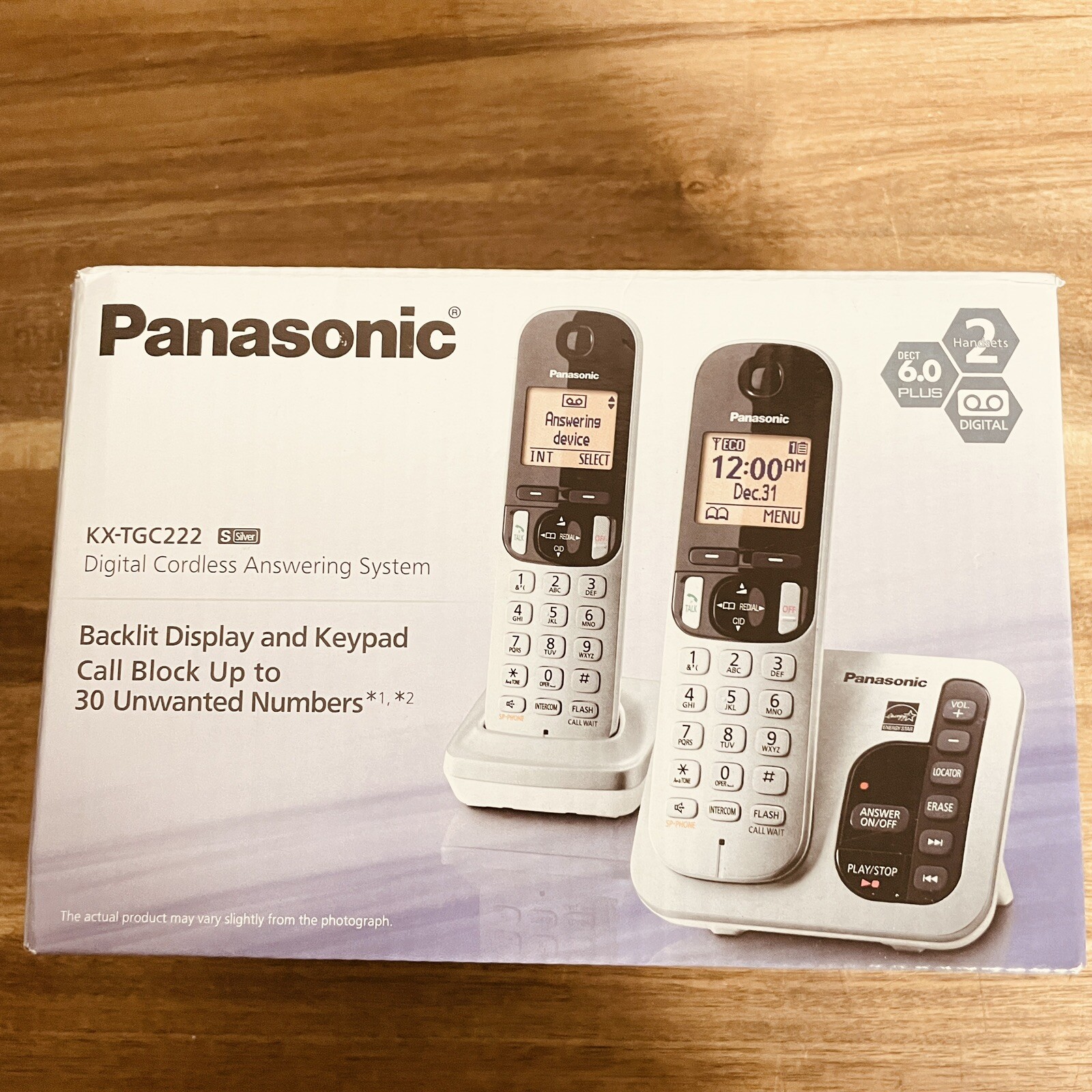 Panasonic KX-TGC222S Expandable Digital Cordless Answering System with 2 Handset