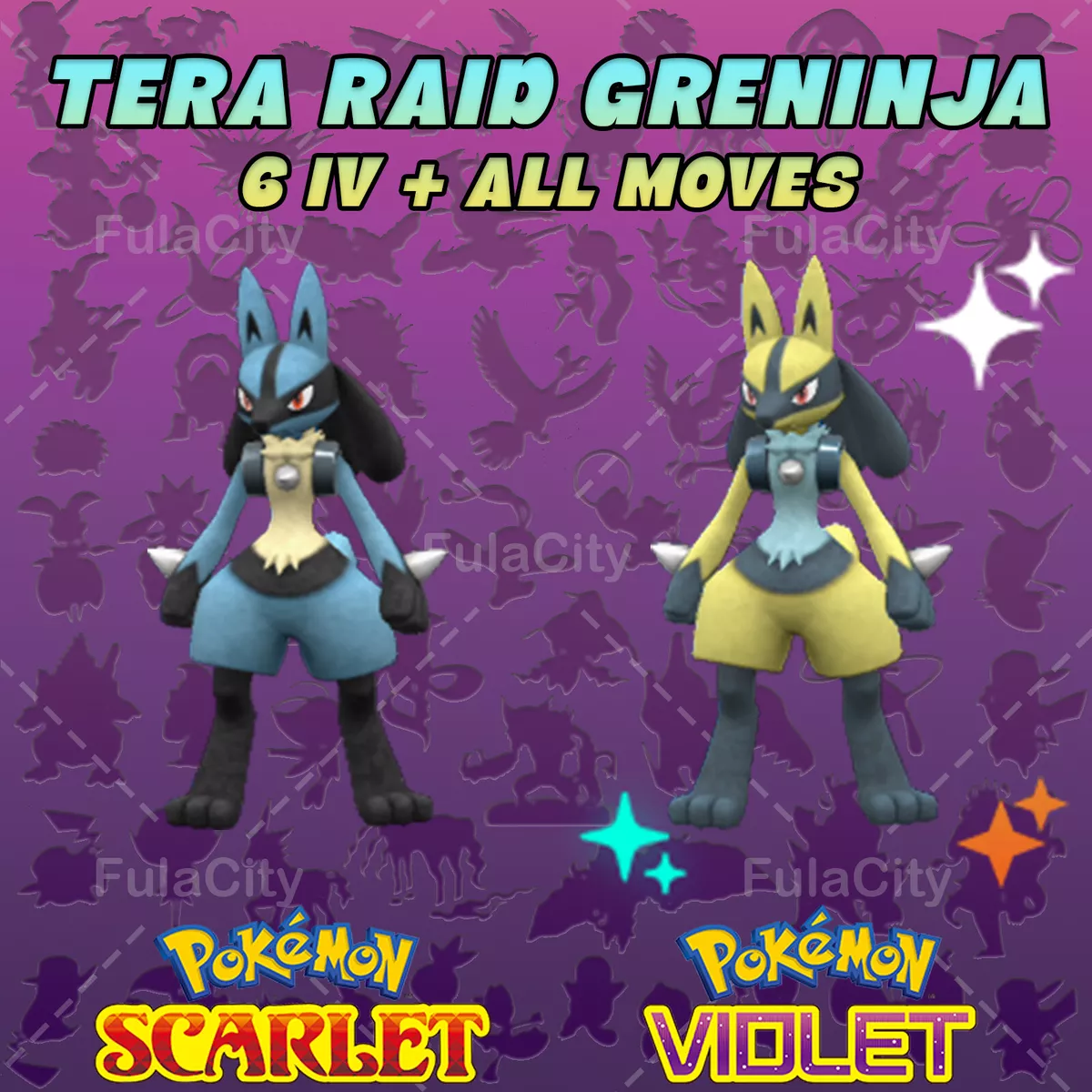 LUCARIO SHINY OR NOT Pokemon Scarlet - Scarlet Purple - Purple