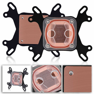 fosa Waterblock Cooler 50mm High Performance Copper Base for Intel/AMD Multi-Legged Buckle Computer PC CPU Water Cooling Block 