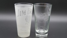 Jim Beam Whiskyglas Longdrinkglas 2 Varianten transparent / wei&szlig; Whiskey