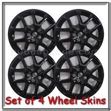 Chevy Equinox Black Wheel Skins Hubcaps 17" 2022-2024 Chevrolet Wheel Covers