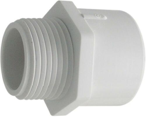 Outus 2 Pieces PVC Bulkhead Fitting with Plugs for Rain Barrels, Aquariums,  Wate