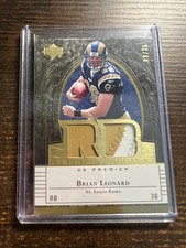 A126,981 - 2007 Upper Deck Premier Jerseys Dual Gold #PP2BL Brian Leonard/75