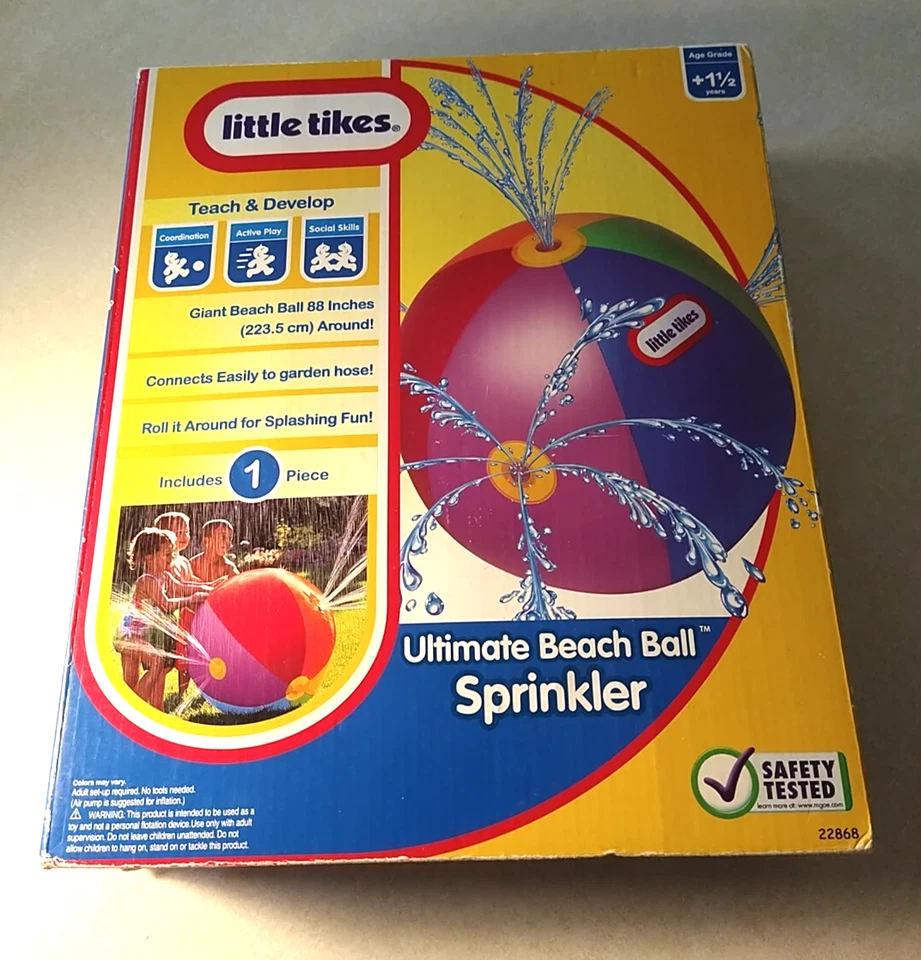 Little Tikes Ultimate Beach Ball Sprinkler 2010 NUEVO juguete divertido para niños al aire libre NUEVO Foto 4 de 4