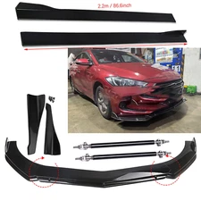 Front Bumper Lip Spoiler Splitter Body Kit/Side Skirt /Rear For Hyundai Elantra