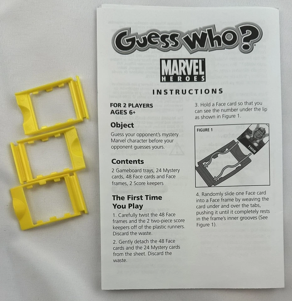 2005 Marvel Guess Who Game by Milton Bradley Complete in Great Cond FREE SHIP - Image 2 of 4