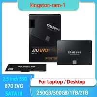 SAMSUNG 2.5 inch SSD 870 EVO 2TB 1TB 500GB 250GB SATA III Solid State Drive lot