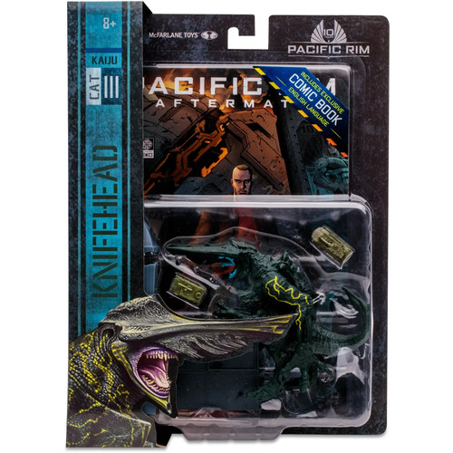 McFarlane - Pacific Rim - Leatherback (Kaiju) Action Figure Da 10 Cm Con Playset E Fumetto
