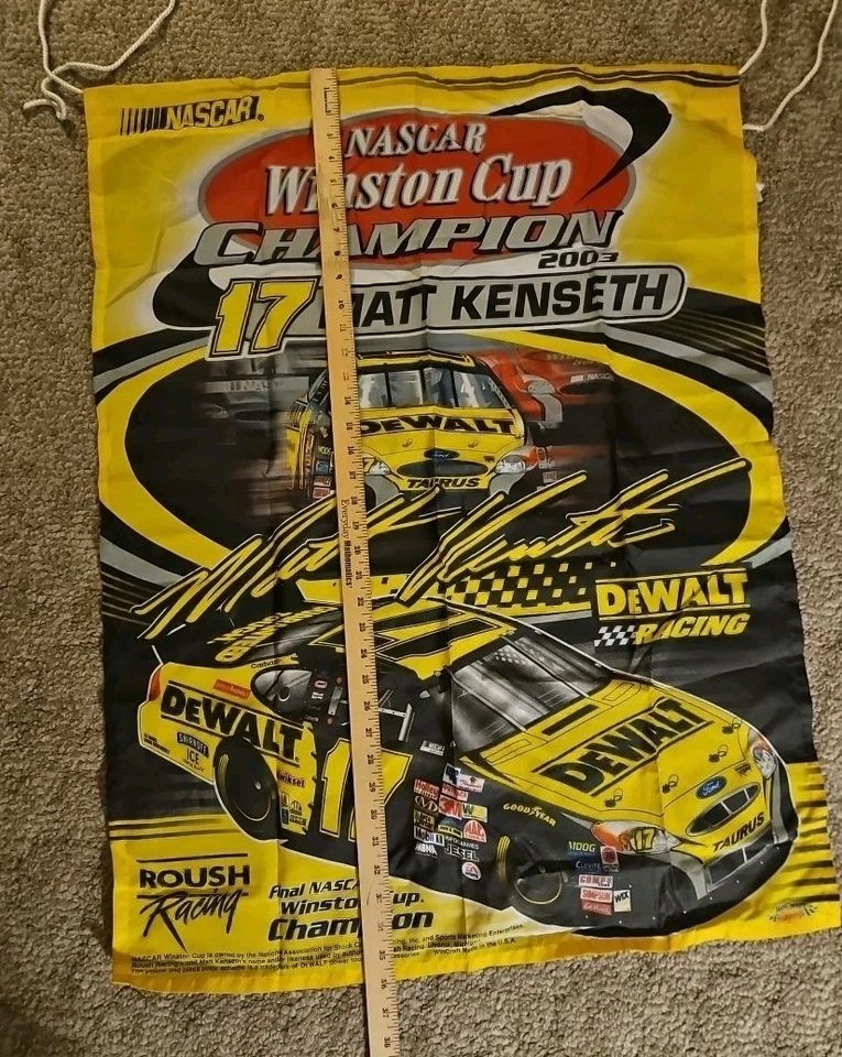 Matt Kenseth 2003 Winston Cup Championship Flag - Image 3 of 4