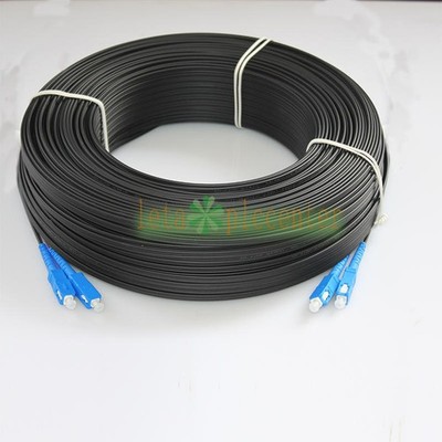 1PC 300M Outdoor SC-SC Duplex FTTH Drop Patch Cord G657 Fiber Optic Cable Jumper