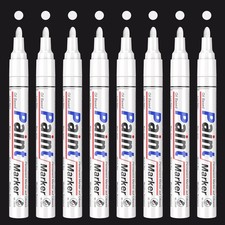 Lackstift Wei&szlig; Permanent Marker Wei&szlig;, 8er Set Lackstifte Wasserfeste Lackmarker