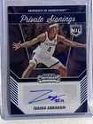 ISAIAH ABRAHAM 2024-25 Panini NIL Private Signings AUTO UConn