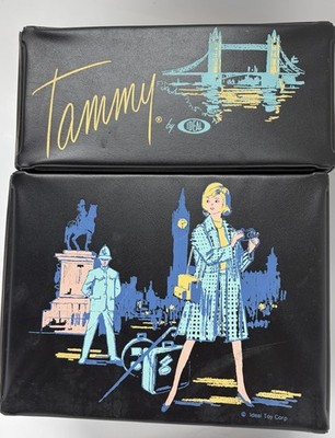 Ideal Toys Tammy Doll Case Vintage Vinyl, Black