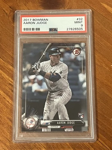 2017 Bowman Aaron Judge #32 PSA 9 Mint RC New York Yankees MVP Slugger