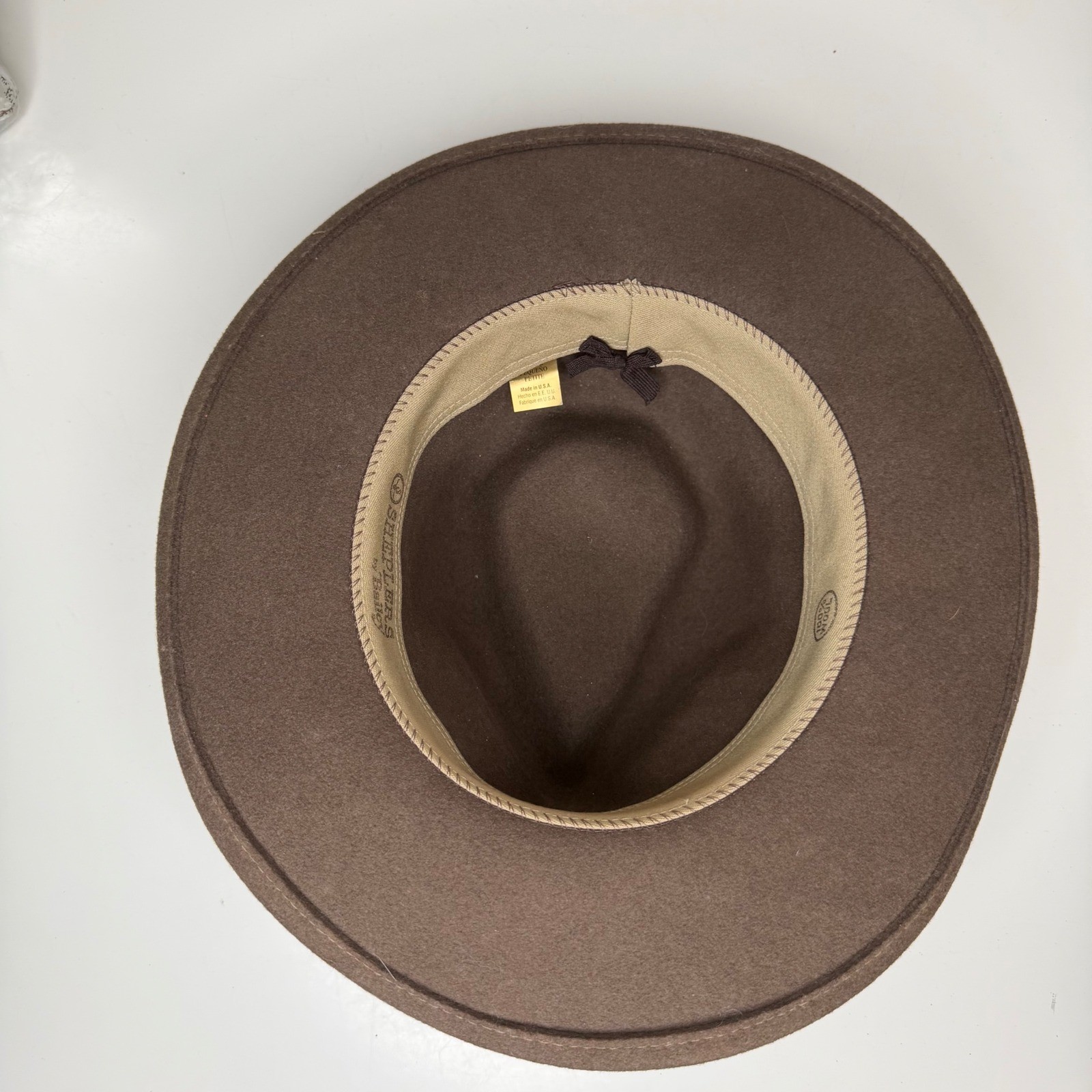Sheplers by Bailey Fedora Hat Unisex Brown 100percent Wool Felt Western Boho Small image 6