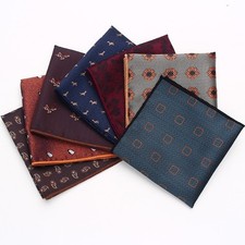 Business Suit Accessories Pocket Square Handkerchief Vintage Paisley Men's Chest