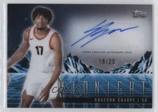 2023 Topps Midnight Horizon Signatures Moonrise 18/25 Shaedon Sharpe Auto 14mf
