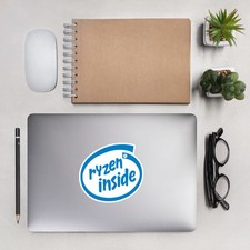 Ryzen Inside Sticker Processor CPU Decal Vinyl Easy To Use Fast Post PC