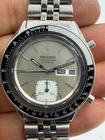 Seiko watch Ghost Bezel 6139-6040 Automatic Chrono 17J Japan 1970s Vintage Rare