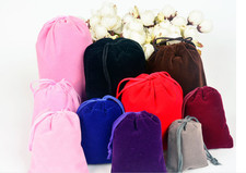 50Pcs Velvet Gift Bags Drawstring Jewelry Pouches Candy Wedding Party Favors