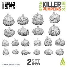 Green Stuff World: Killer Pumpkins - Resin Bits - Halloween
