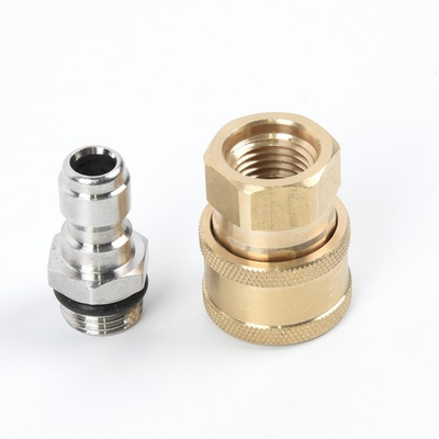 #ad 2pcs set M22 14 To 1 4 Quick Release Female Connector For Pressure Washer Parts $10.87