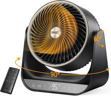 Whole Room Heater 714, 60° Vertical & 90° Horizontal 3D Oscillating Heating, 12 