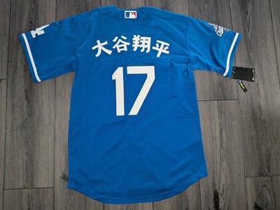 Shohei Ohtani #17 2025 World Series Dodgers Jersey BLUE Stitched