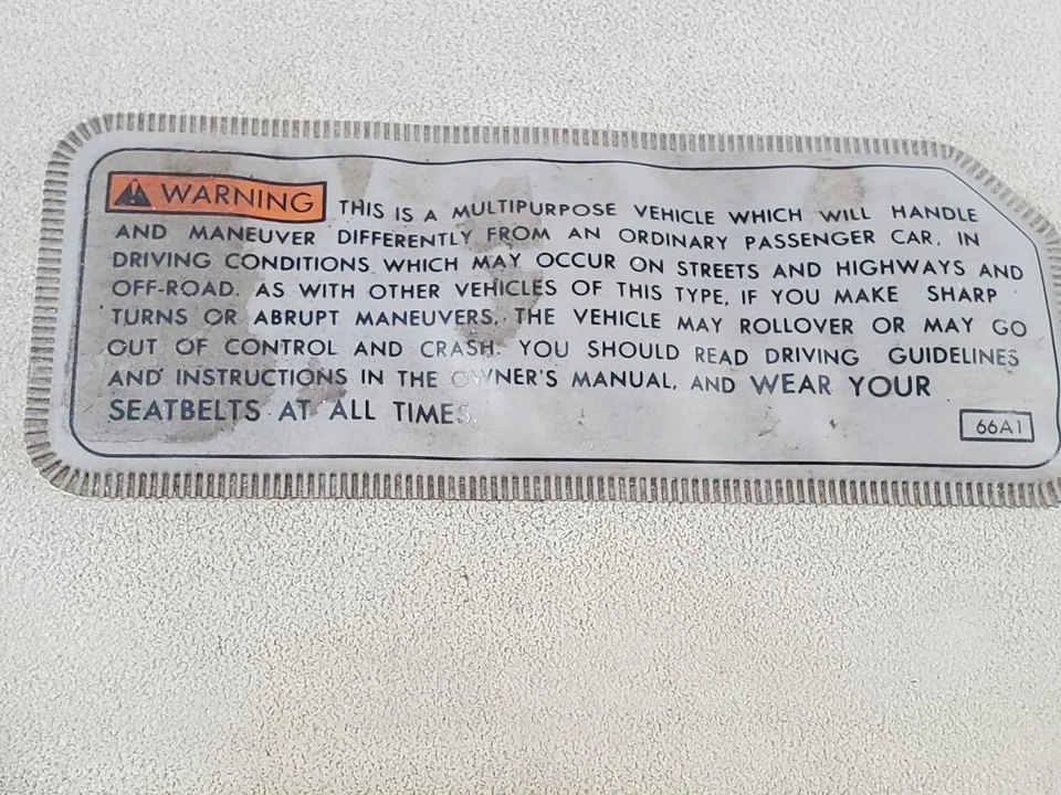 Suzuki X90 1997 OEM par de parasoles rasguños menores Foto 4 de 4