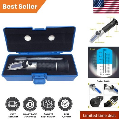 Dual Scale Brix & Specific Gravity Hydrometer for Homebrew & Wine, 7'' x 1.5''