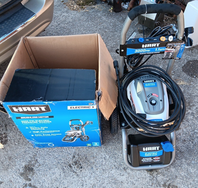 #ad Hart 3000PSI 1.1 GPM Cold Water Electric Power Washer Brushless Motor NO WAND $300.00