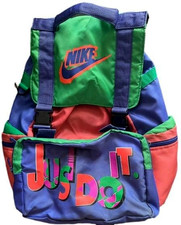 OG 90's Vintage Nike Just Do it Colorblock Backpack Utility Bag Y2K Retro Jordan